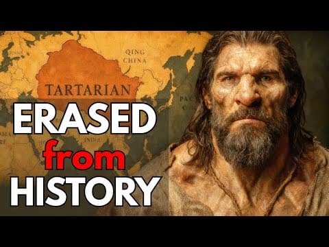 historical artwork for exploration about The Mystery of the Tartarian Empire: Myth and History Intertwined — aged document, period illustration, archival photograph style in solemn gravitas, weight of time